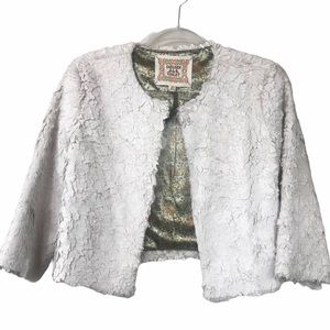 NWT Chelsea & Violet Faux Fur Crop Jacket - Small